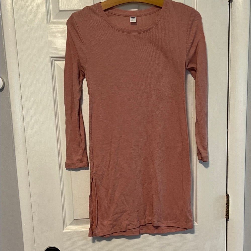 Old Navy Women's Long Sleeve Tunic Top - Dusty Rose